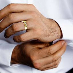KISNA DIAMOND AND GOLD JEWELLERY Men 14 Kt Gold 0.16 CT Diamond Ring-image-75