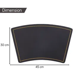 HOKIPO Black 4 Pieces Waterproof & Heat Resistant Table Placemats image 3