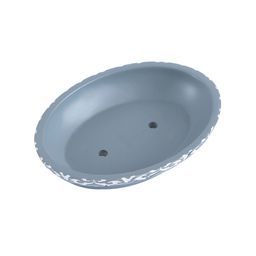 OBSESSIONS Grey & White Self-Design Soap Dish image 4