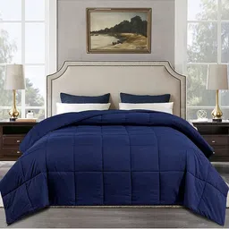 Pum Pum Unisex Navy Blue Blankets Quilts and Dohars-image-41