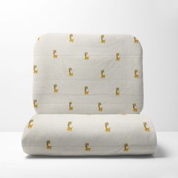 Moms Home Infants Off-White & Yellow Graphic 200 GSM Cotton Mild Winter Single Bed Quilt-image-22