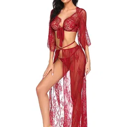 KRENOZ Self Design Net Baby Doll-image-69