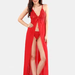 Be You Net Baby Doll With Panty-image-1
