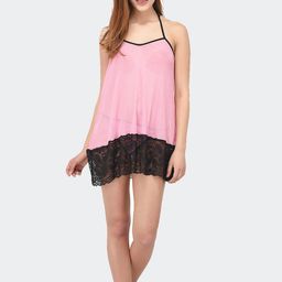 Fleurt Women Pink & Black Baby Doll-image-43
