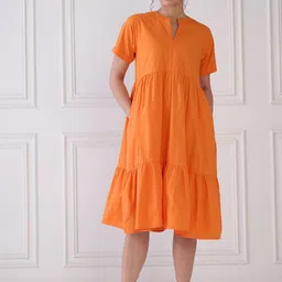 MEDLEY BY ANTHEAA Cotton A-Line Dress-picture-54