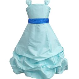 A T U N Girls Blue Maxi Dress-image-3