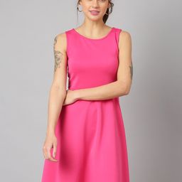 ANAI Fit & Flare Sleeveless Dress-image-44