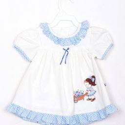 BAESD Girls  Round Neck Cotton Fit & Flare Dress-image-15