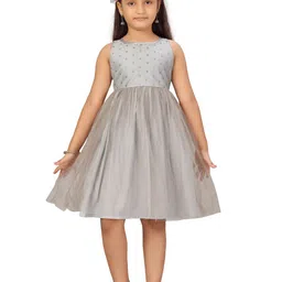 BAESD Girls Embellished Pleated Fit & Flare Dress-picture-23