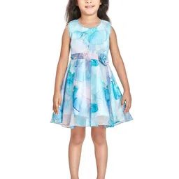 Peppermint Girls Tie and Dyed Fit & Flare Dress-picture-39