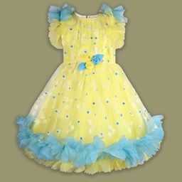 Wish Karo Girls Embellished Satin Fit & Flare Dress-image-23