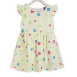Kids On Board Polka Dot Printed Crepe Fit & Flare Dress-image-64