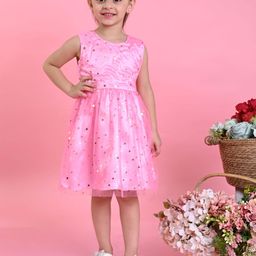 SAKA DESIGNS Floral Net Fit & Flare Dress-39