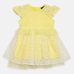 Bella Moda Girls Sequinned Embellished Satin Fit & Flare Dress-picture-41