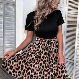StyleCast Animal Printed Fit & Flare Dress-image-2