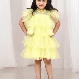 Fayon Kids Net Fit & Flare Dress-43