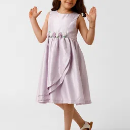 KATE & OSCAR Girls Round Neck Fit & Flare Midi Dress-image-51