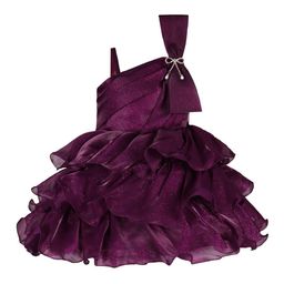 Wish Karo Girls Embellished Layered Satin Fit & Flare Dress-picture-19