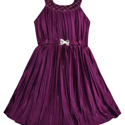 Wish Karo Girls Round Silk Fit & Flare Dress-picture-9