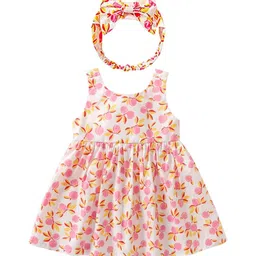 StyleCast Girls Floral Printed Sleeveless Fit & Flare Cotton Dress-image-42