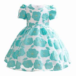 StyleCast x Revolte White & Blue Floral Print Fit & Flare Dress-11