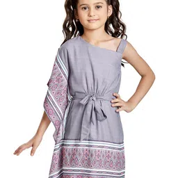 Peppermint Girls Ethnic Motifs Printed Flared Sleeves Fit & Flare Dress-picture-39