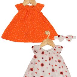 Creative Kids Girls Pack Of 2 Geometric Printed A-Line Dress-image-37