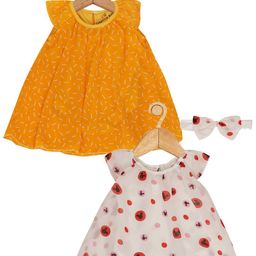 Creative Kids Girls Pack Of 2 Geometric Printed A-Line Dress-image-18