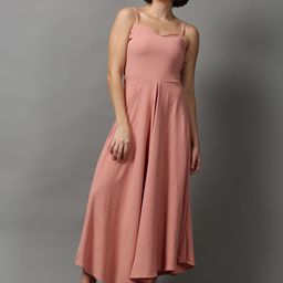SHOWOFF Women Solid A-Line Maxi Dress-image-81