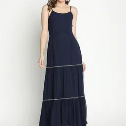 DRAAX Fashions Shoulder Straps Maxi Dress-picture-30