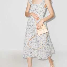 LULU & SKY Floral Printed Shoulder Straps A-Line Midi Dress-image-54