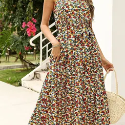 StyleCast Off White Floral Print Maxi Dress-picture-15