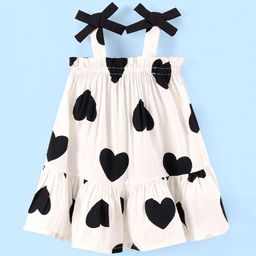 CrayonFlakes Girls Shoulder Straps Conversational Printed Dress-picture-23