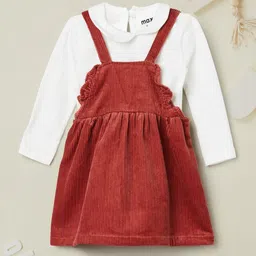 max Girls Cotton Pinafore Dress-image-76