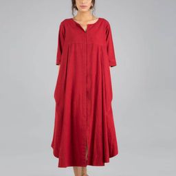 VASSTRAM Jhumro Notch Neck Maxi Dress-image-16