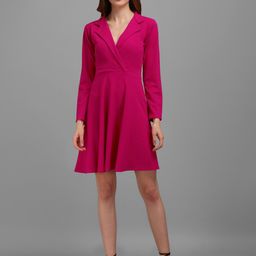 PURVAJA Women V-Neck Wrap Dress-28