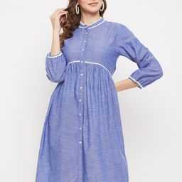 Ruhaans Cotton Shirt Dress-image-29