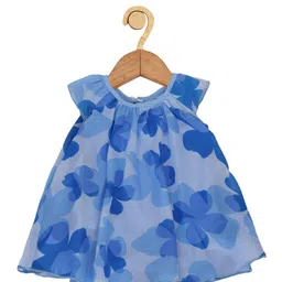 Creative Kids Girls Floral Printed Cap Sleeves A-Line Dress-image-95