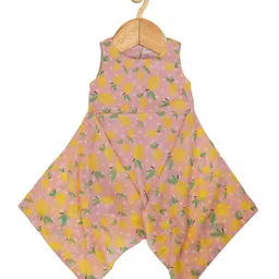 Creative Kids Floral Printed Asymmetric A-Line Dress-16