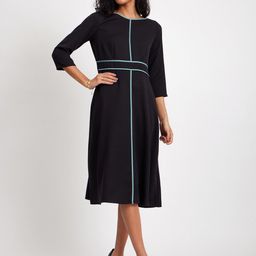 FableStreet Round Neck Regular sleeves A-Line Dress-image-74