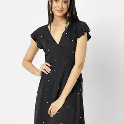 VASTRADO Polka Dot Wrap Dress-picture-37