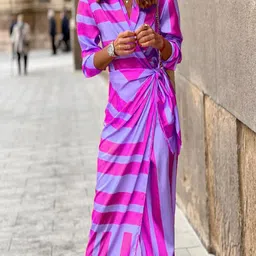 StyleCast Striped Wrap Maxi Dress-picture-7