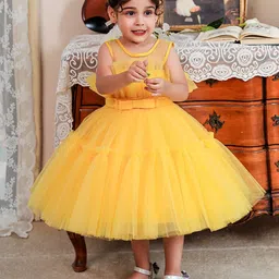 StyleCast Yellow Ruffled Balloon Dress-image-5