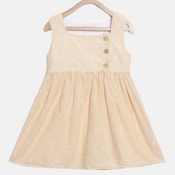 Nuberry Multicoloured Striped Cotton Dress-picture-3