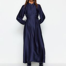 Trendyol Mandarin Collar Maxi Dress-image-50