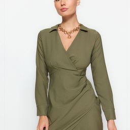 Trendyol V-Neck Mini Wrap Dress-picture-21