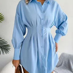 Mast & Harbour Puff Sleeve Blouson Dress-picture-25