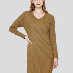 GOSHA & MAU Self Design Acrylic Jumper Dress-70
