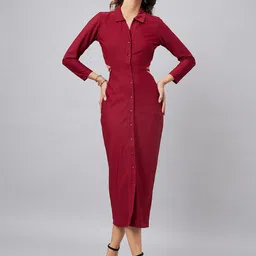 Orchid Hues Sheath Midi Dress-image-51