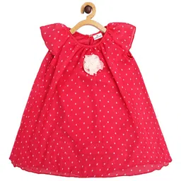 Creative Kids Red Layered A-Line Dress-image-79